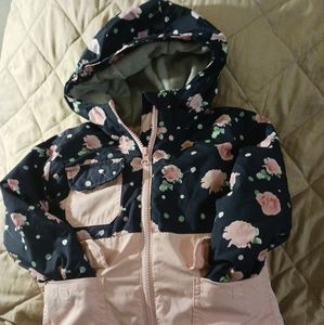 Girls Swiss Tech Floral and Polka Dot Jacket